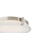 Abra Lighting Matrix 2 Light Flat Round Flushmount, Nickel