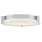 Abra Lighting Matrix 3Lt Flat Round Flushmount, Chrome - 30010FM-CH-MATRIX