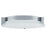 Abra Lighting Matrix 3 Light Flat Round Flushmount, Chrome