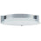 Abra Lighting Matrix 3 Light Flat Round Flushmount, Chrome