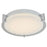 Abra Lighting Matrix 3 Light Flat Round Flushmount, Chrome