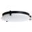 Abra Lighting Matrix 1 Light 14" Flat Round Flushmount, Black