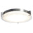 Abra Lighting Matrix 1 Light 14" Flat Round Flushmount, Nickel