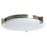 Abra Lighting Matrix 1 Light 14" Flat Round Flushmount, Nickel