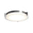 Abra Lighting Matrix 1 Light 14" Flat Round Flushmount, Nickel