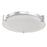 Abra Lighting Matrix 1 Light 14" Flat Round Flushmount, Chrome