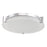 Abra Lighting Matrix 1 Light 14" Flat Round Flushmount, Chrome