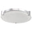 Abra Lighting Matrix 1 Light 14" Flat Round Flushmount, Chrome