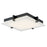 Abra Lighting Matrix 1 Light 12" Flat Square Flushmount, Black