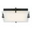 Abra Lighting Matrix 1 Light 12" Flat Square Flushmount, Black