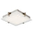 Abra Lighting Matrix 1 Light 12" Flat Square Flushmount, Nickel