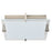 Abra Lighting Matrix 1 Light 12" Flat Square Flushmount, Nickel