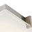 Abra Lighting Matrix 1 Light 12" Flat Square Flushmount, Nickel