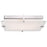 Abra Lighting Matrix 1 Light 12" Flat Square Flushmount, Chrome