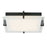 Abra Lighting Matrix 1 Light 15" Flat Square Flushmount, Black