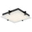 Abra Lighting Matrix 1 Light 15" Flat Square Flushmount, Black