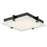 Abra Lighting Matrix 1 Light 15" Flat Square Flushmount, Black