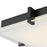 Abra Lighting Matrix 1 Light 15" Flat Square Flushmount, Black
