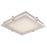 Abra Lighting Matrix 1 Light 15" Flat Square Flushmount, Chrome