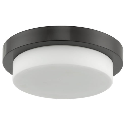Abra Lighting Step 1 Light 11" Stepped Opal Flushmount, Bronze