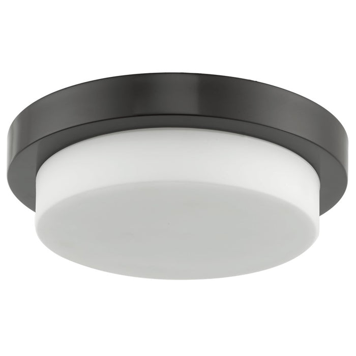 Abra Lighting Step 1 Light 11" Stepped Opal Flushmount, Bronze