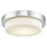 Abra Lighting Step 1 Light 11" Stepped Opal Flushmount, Chrome