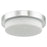 Abra Lighting Step 1 Light 11" Stepped Opal Flushmount, Chrome