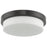 Abra Lighting Step 1 Light 13" Stepped Opal Flushmount, Bronze