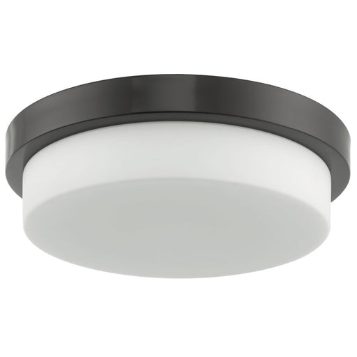 Abra Lighting Step 1 Light 13" Stepped Opal Flushmount, Bronze