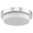 Abra Lighting Step 1 Light 13" Stepped Opal Flushmount, Chrome