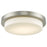 Abra Lighting Step 1Lt 16" Stepped Opal Flushmount, Nickel - 30016FM-BN-STEP