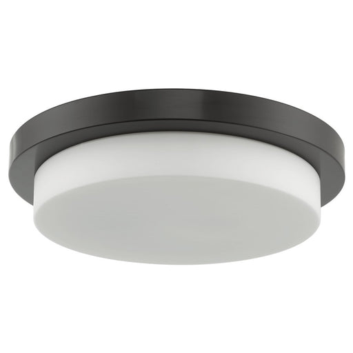 Abra Lighting Step 1 Light 16" Stepped Opal Flushmount, Bronze