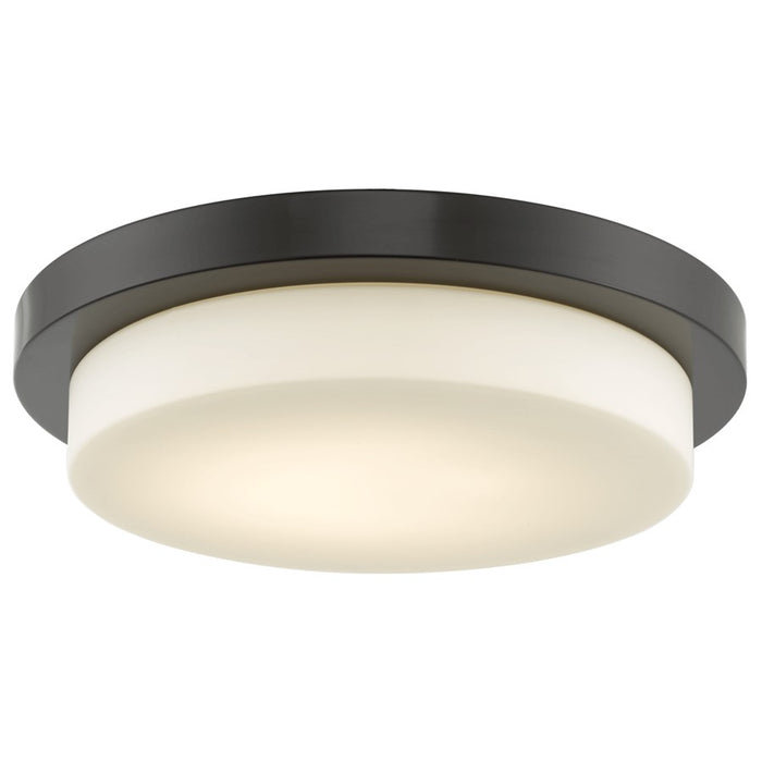 Abra Lighting Step 1 Light 16" Stepped Opal Flushmount, Bronze