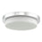 Abra Lighting Step 1 Light 16" Stepped Opal Flushmount, Chrome