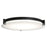 Abra Lighting Matrix 1 Light 18" Flat Round Flushmount, Black