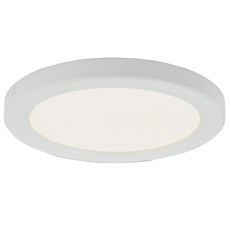 Abra Lighting Trix 1 Light 7.25" Slim Disc Flushmount, White