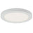 Abra Lighting Trix 1 Light 7.25" Slim Disc Flushmount, White