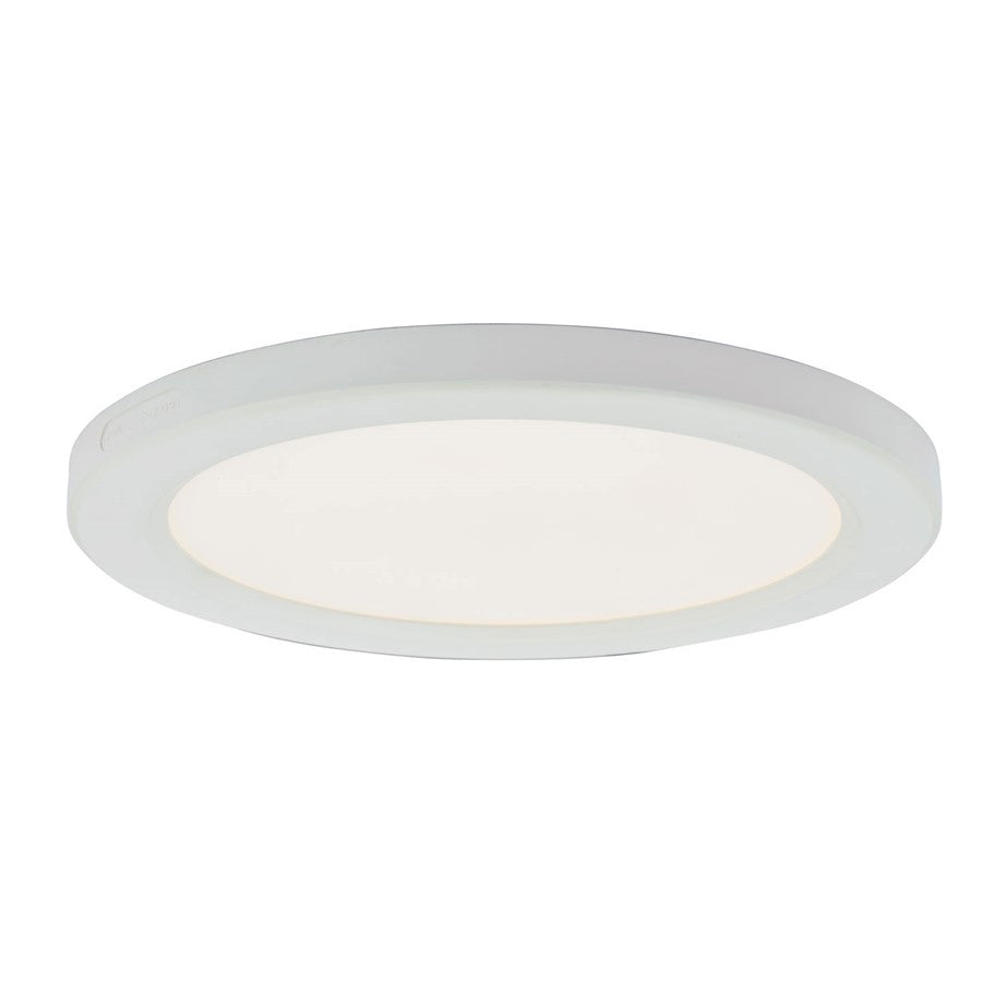 Abra Lighting Trix 1 Light 9" Slim Disc Flushmount, White