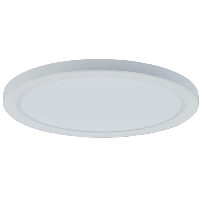 Abra Lighting Trix 1 Light 12" Slim Disc Flushmount, White