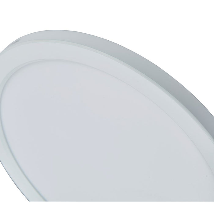 Abra Lighting Trix 1 Light 12" Slim Disc Flushmount, White