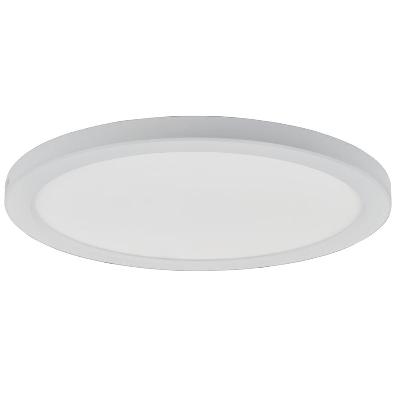 Abra Lighting Trix 1 Light 12" Slim Disc Flushmount, White
