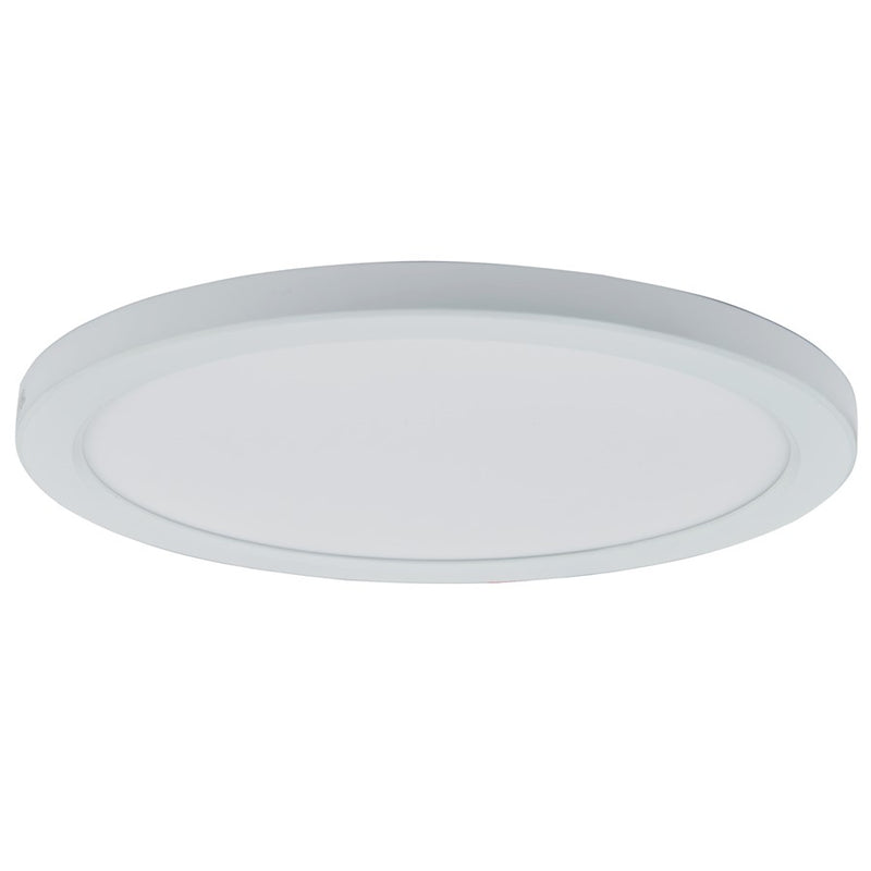 Abra Lighting Trix 1 Light 12" Slim Disc Flushmount, White
