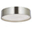 Abra Lighting Snare 1 Light 10" Cylinder/Frost Flushmount, Nickel