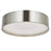 Abra Lighting Snare 1 Light 10" Cylinder/Frost Flushmount, Nickel
