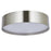 Abra Lighting Snare 1 Light 10" Cylinder/Frost Flushmount, Nickel