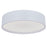 Abra Lighting Snare 1 Light 10" Cylinder/Frost Flushmount, White
