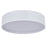 Abra Lighting Snare 1 Light 10" Cylinder/Frost Flushmount, White