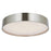 Abra Lighting Snare 1 Light 14" Cylinder/Frost Flushmount, Nickel