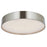 Abra Lighting Snare 1 Light 14" Cylinder/Frost Flushmount, Nickel