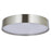 Abra Lighting Snare 1 Light 14" Cylinder/Frost Flushmount, Nickel